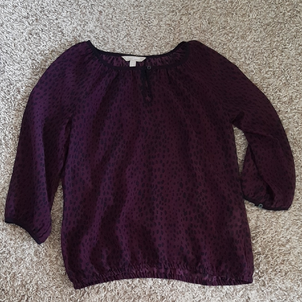 Banana Republic Chic Plum Women's Blouse